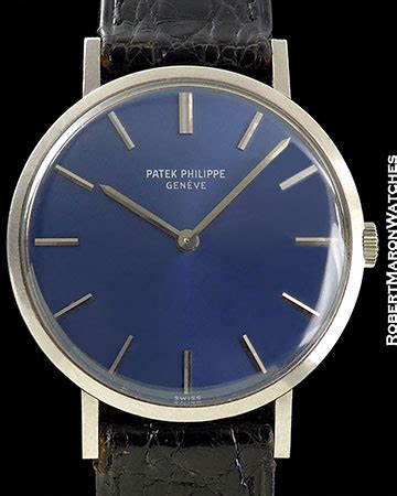 Patek Philippe Calatrava 3599 18k white gold Blue Switzerland